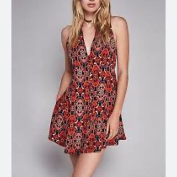 Free People Get Together Printed Tunic Dress - Picture 1 of 8